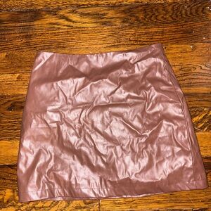 Princess Polly Brown Leather Miniskirt Womens XS